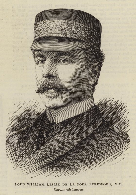Lord William Leslie de la Poer Beresford, VC (rytina) od English School