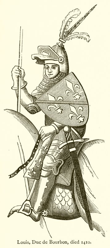 Louis, vévoda z Bourbonu, zemřel 1410 od English School