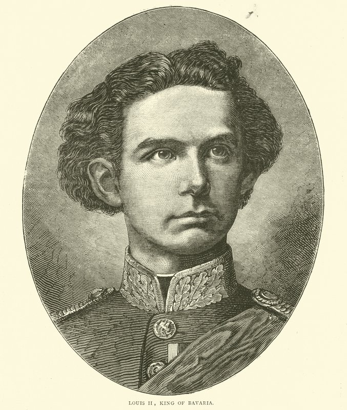Ludvík II., bavorský král, říjen 1870 od English School