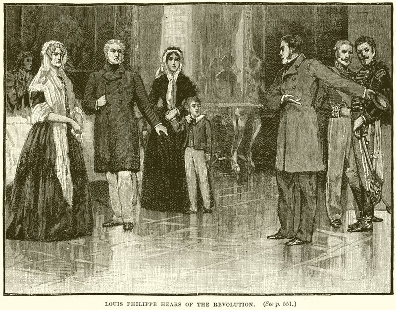 Louis Philippe slyší o revoluci od English School