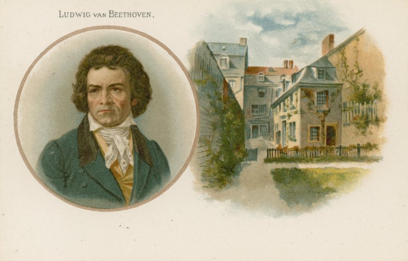 Ludwig van Beethoven , německý skladatel a klavírista od English School