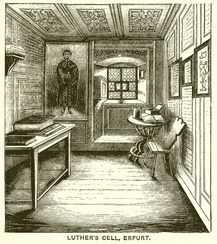 Lutherova cela, Erfurt od English School
