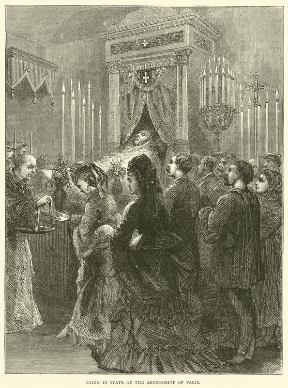 Ležící ve státě arcibiskupa Paříže, 1871 od English School