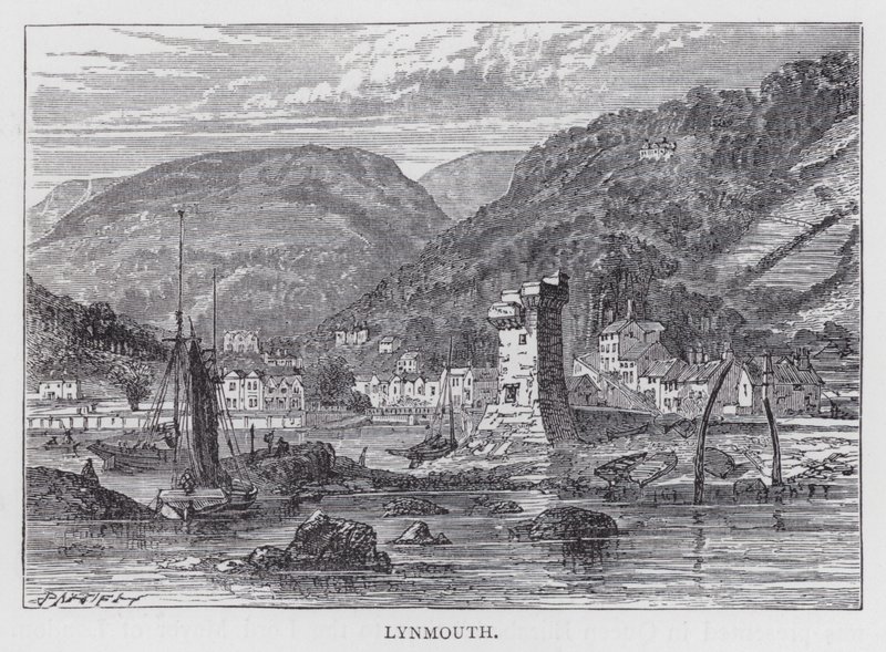 Lynmouth (rytina) od English School