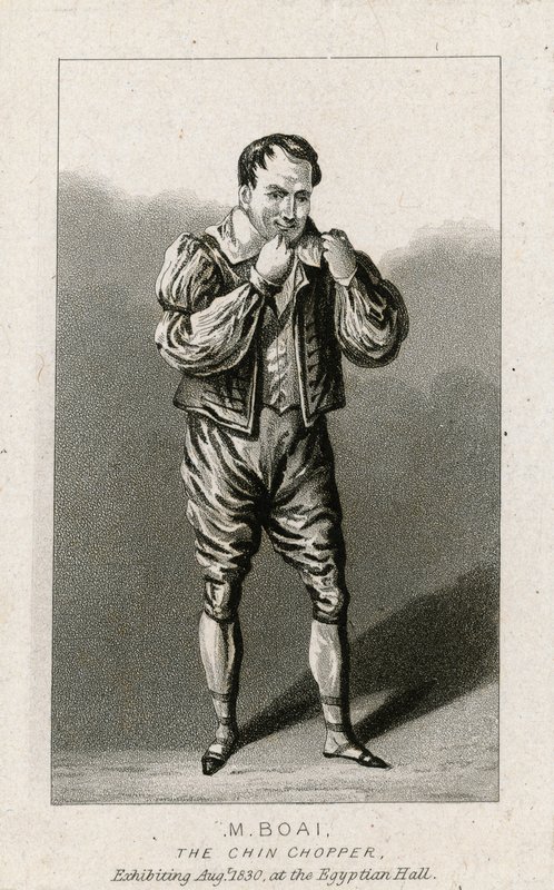 M Boai, Chin Chopper. srpna 1830, Egyptský sál od English School