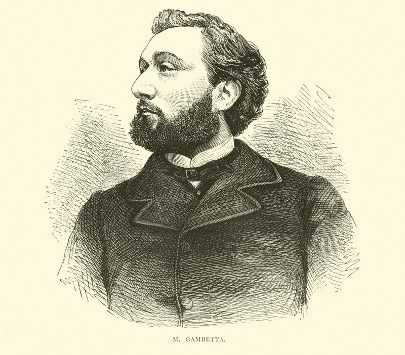 M Gambetta, září 1870 od English School