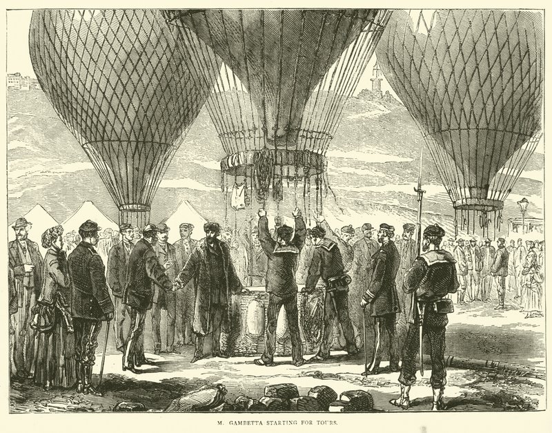 M Gambetta začíná na turné, listopad 1870 od English School