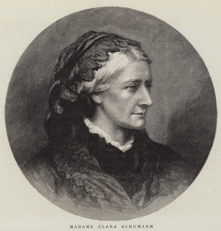 Madame Clara Schumann (rytina) od English School