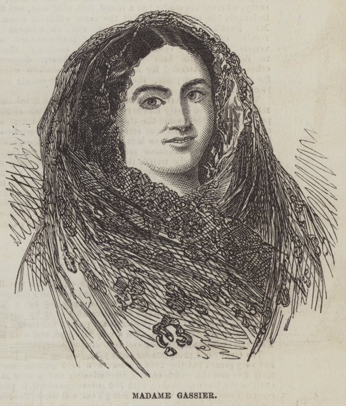 Madame Gassier (rytina) od English School