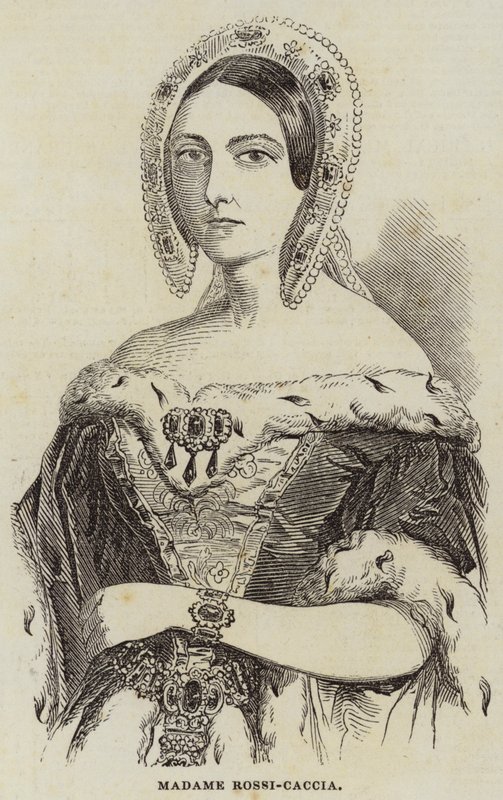 Madame Rossi-Caccia (rytina) od English School