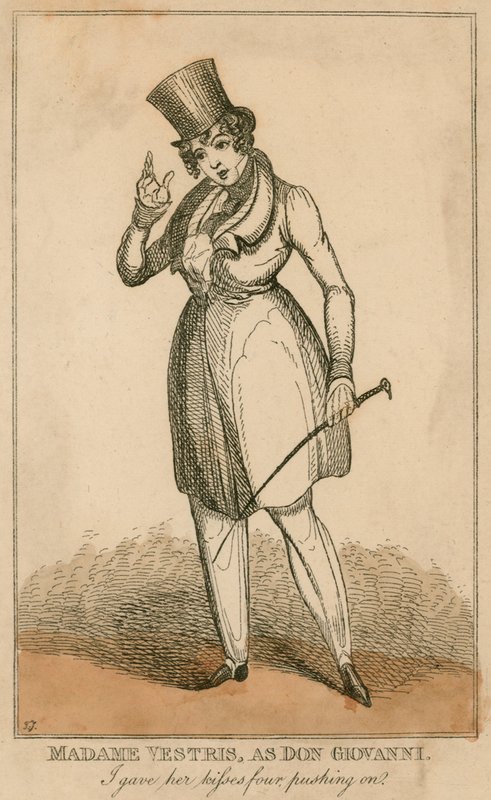 Madame Vestris jako Don Giovanni od English School