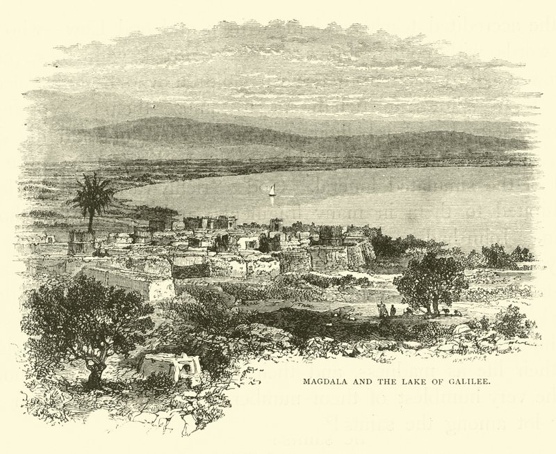 Magdala a Galilejské jezero od English School