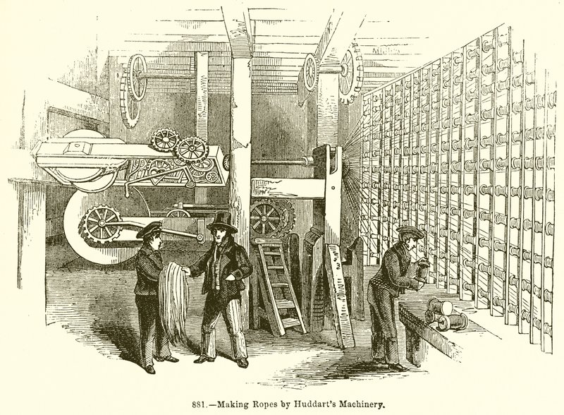 Výroba lan Huddarts Machinery od English School