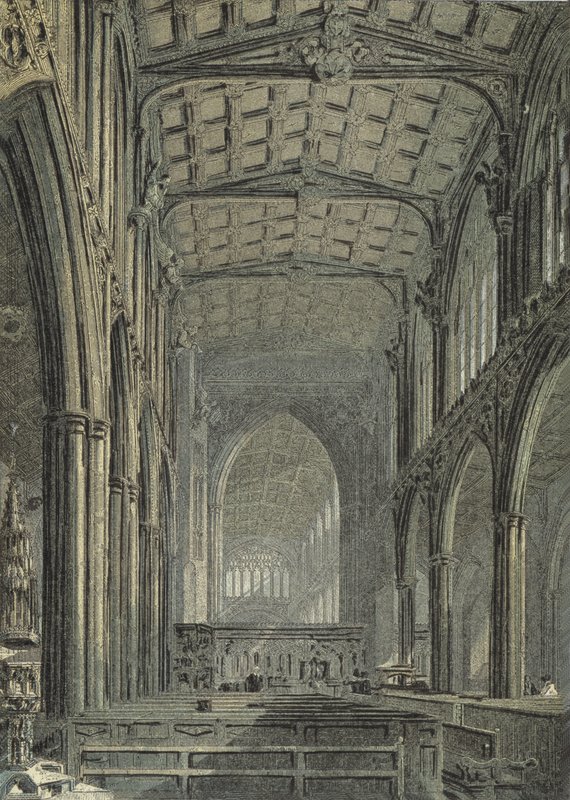 Manchesterská katedrála, pohled z West End of Nave od English School