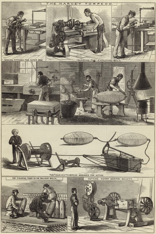 Výroba válečných materiálů v Royal Arsenal od English School