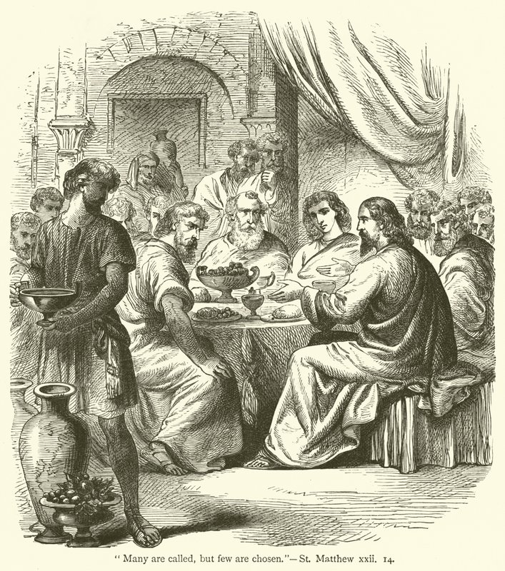 "Mnoho je povolaných, ale málo vyvolených", St Matthew, xxii od English School