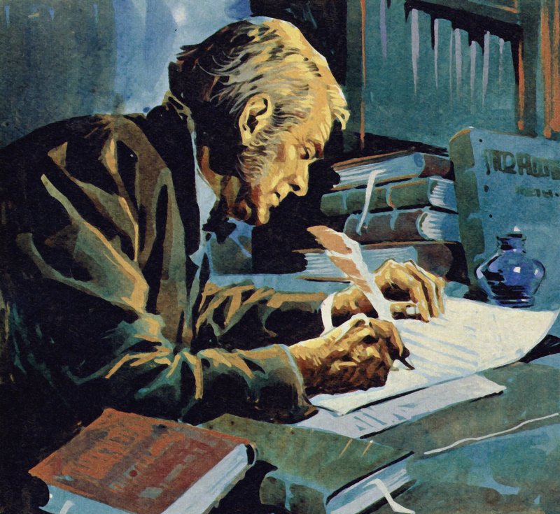 O mnoho let později napsal Darwin svou knihu O původu druhů od English School