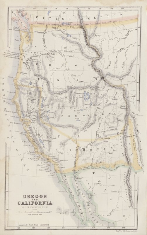Mapa: Swanston, Edinburgh (barevná litografie). od English School