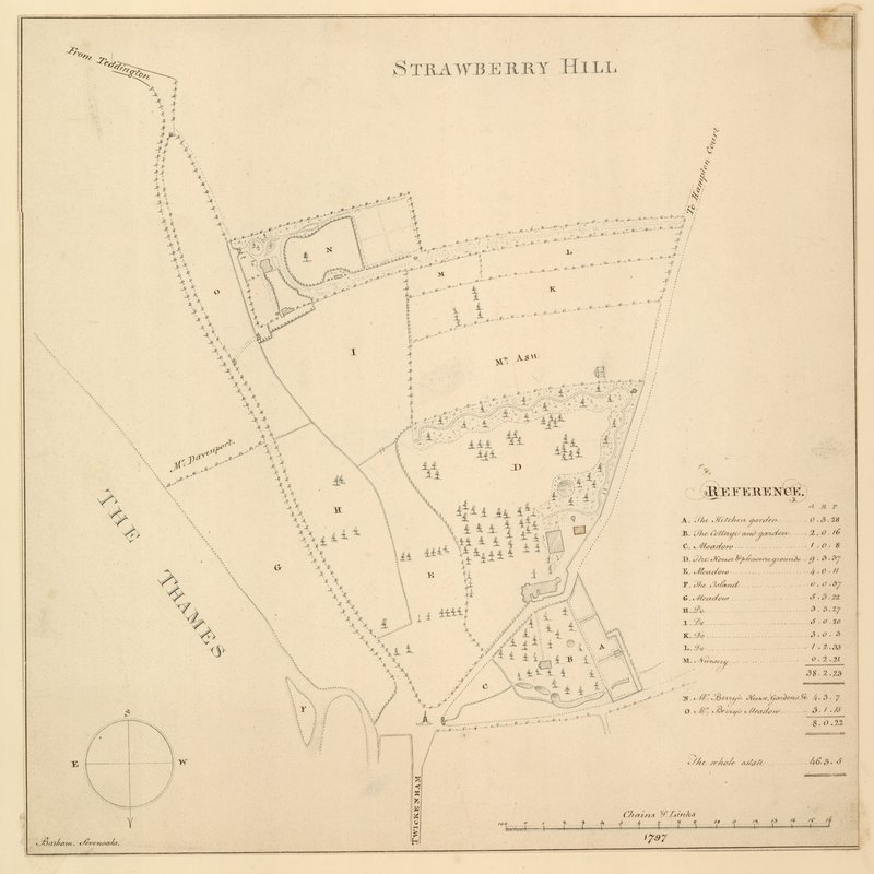Mapa Strawberry Hill, Londýn od English School