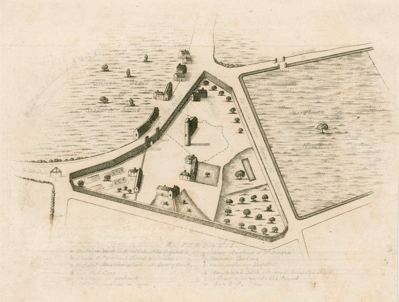 Mapa farnosti St Giles in the Fields, Londýn od English School