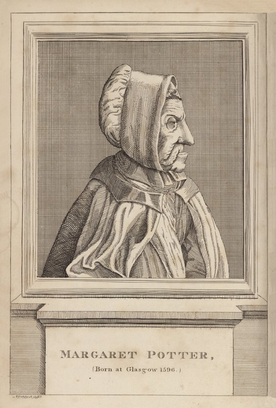 Margaret Potterová, narozená v Glasgow 1596 od English School