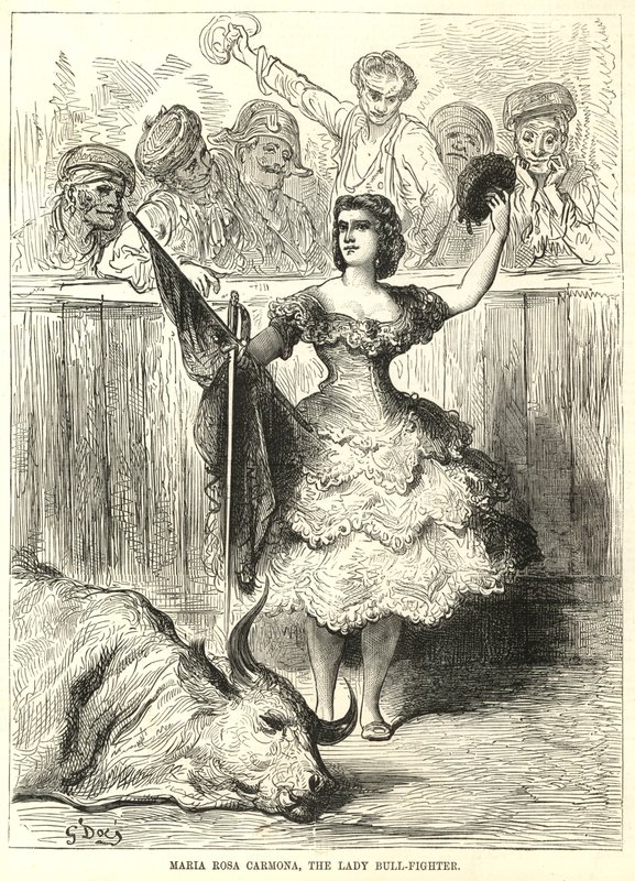 Maria Rosa Carmona, bojovnice s býky od English School