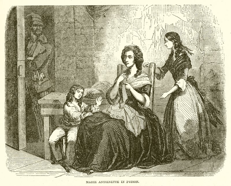 Marie Antoinetta ve vězení od English School
