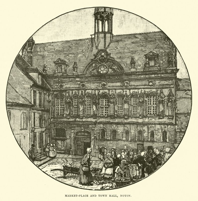 Tržiště a radnice, Noyon od English School