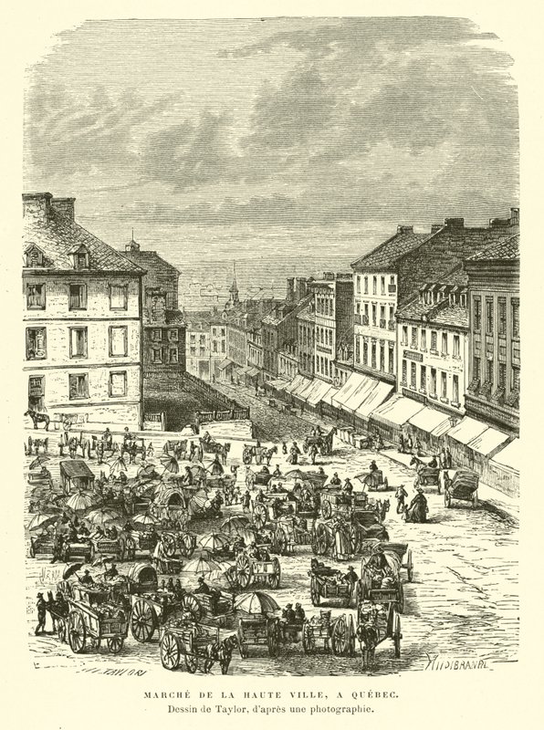 Market of the Upper Town, Quebec City, Kanada od English School