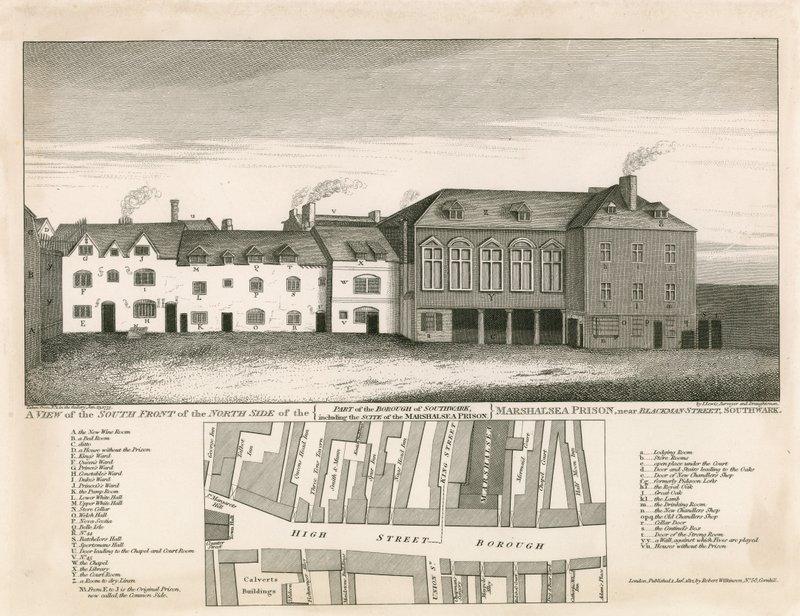 Věznice Marshalsea, Londýn od English School
