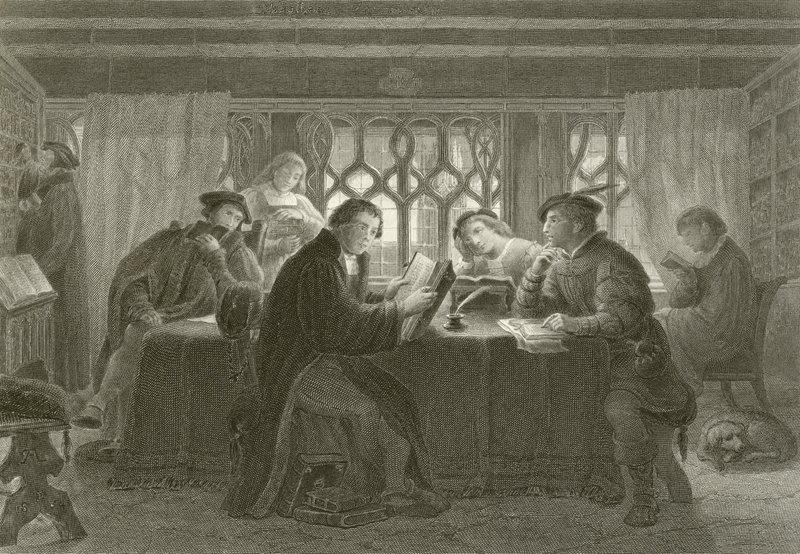 Martin Luther čte Bibli od English School