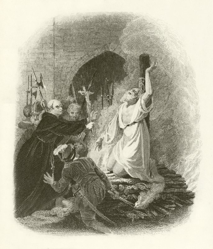 Mučednictví Cranmer od English School