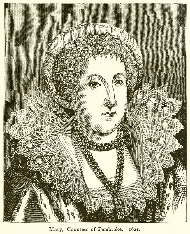 Mary, hraběnka z Pembroke. 1621 od English School