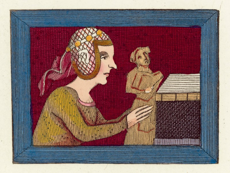 Mary De St Paul (barevná rytina) od English School