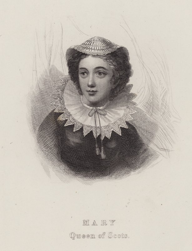 Marie, královna Skotů (rytina) od English School