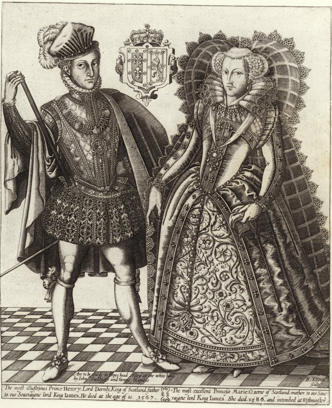 Mary, skotská královna, a Henry Stuart, lord Darnley od English School
