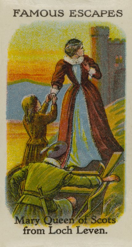 Mary Queen of Scots z jezera Loch Leven od English School