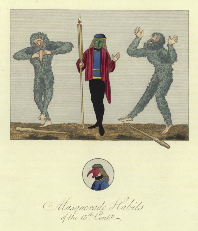 Maškarní zvyky 15. století od English School