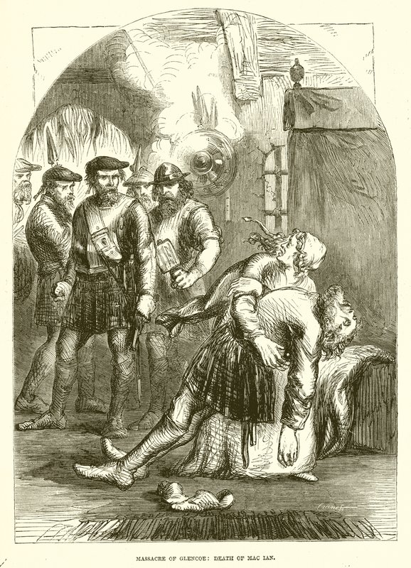Massacre of Glencoe: Death of Mac Lan od English School