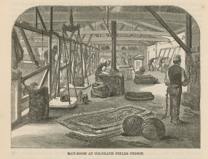 Mat Room ve věznici Coldbath Fields od English School