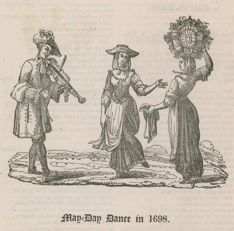 Prvomájový tanec v roce 1698 od English School