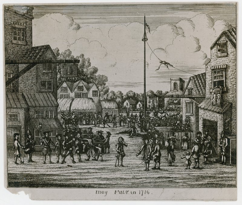 Májový jarmark v roce 1716 od English School