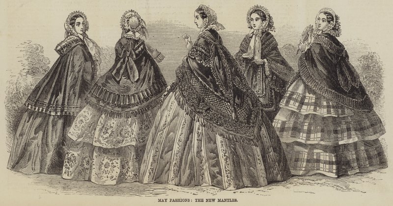 May Fashions, The New Mantles (rytina) od English School