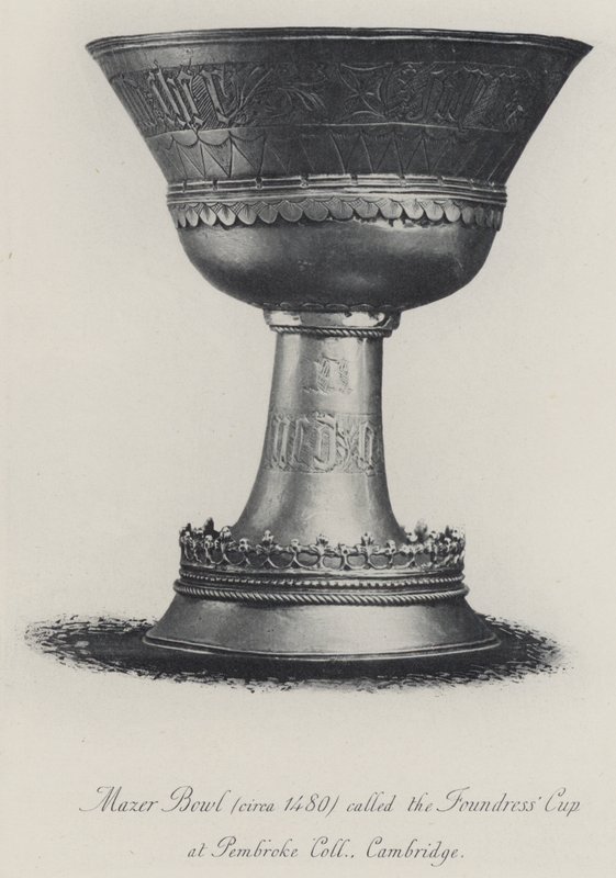 Mazer Bowl (kolem roku 1480) s názvem Founddress
