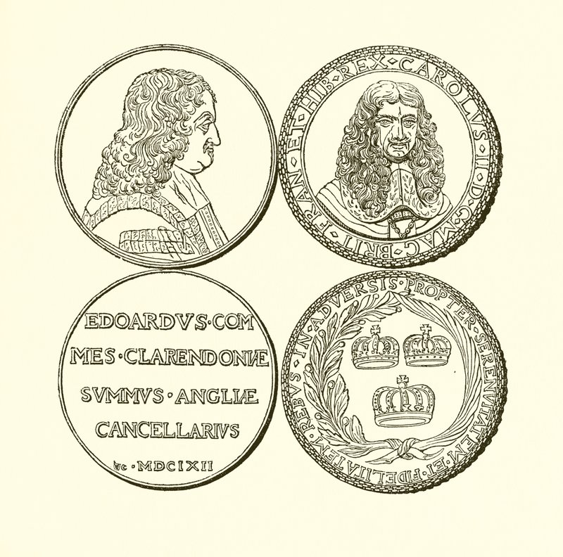 Medal of Clarendon a medaile na památku restaurování od English School
