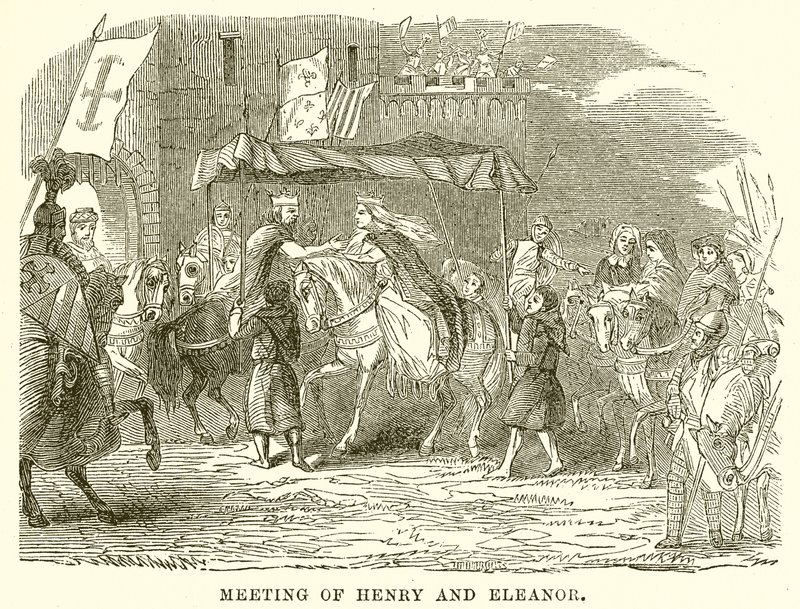 Setkání Henryho a Eleanor od English School