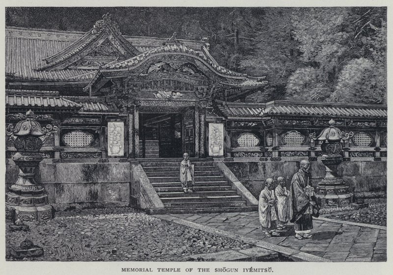 Pamětní chrám šóguna Iyemitsu (litho) od English School
