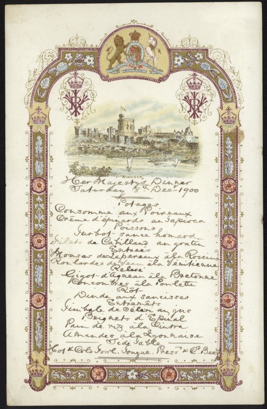 Menu pro Royal Luncheon od English School