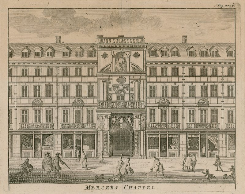 Mercers Chapel, Cheapside, Londýn od English School
