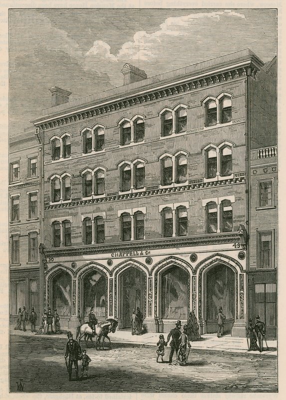 Pánové Chappell & Cos Premises, New Bond Street, Londýn od English School